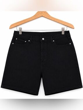 Levi's 469 Relaxed Fit Black Denim Shorts Men's 38 WaterLess Casual Summer